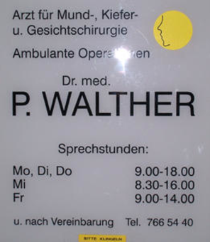 Walther Peter Dr. med.