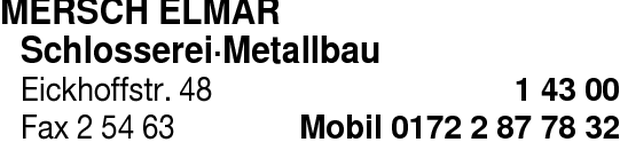 Bild zu Mersch Elmar Metallbauschlosserei