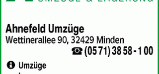 Bild zu Ahnefeld Umzüge GmbH