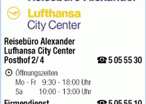 Bild zu Reisebüro Alexander Lufthansa City Center