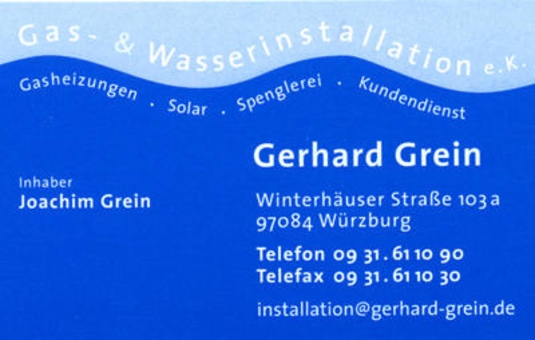 Grein Gerhard Gas- und Wasserinstallation e.K.