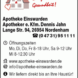 Apotheke Einswarden in Blexen Stadt Nordenham