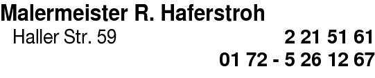Haferstroh Rolf Malermeisterfachbetrieb