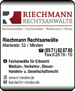 Riechmann & Partner Rechtsanwälte, Fachanwälte, Mediatoren, Notar