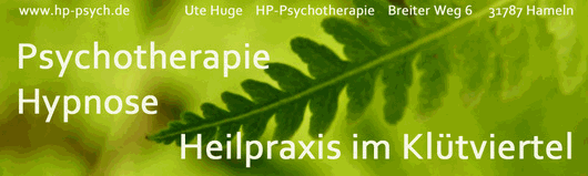 Heilpraxis für Psychotherapie Hypnose Coaching Ute Huge