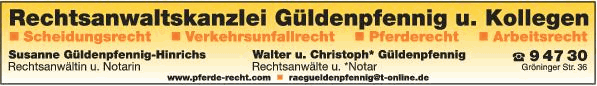 Güldenpfennig Walter , Susanne u. Christoph Rechtsanwälte