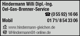 Hindermann Öl-Gas-Brenner-Service