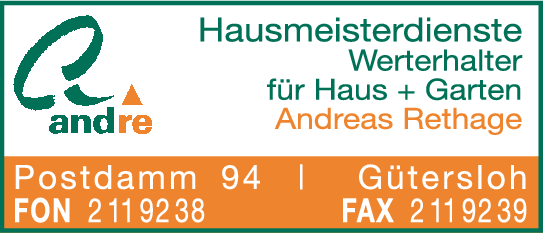 Andre Werterhalter für Haus u- Garten Hausmeisterdienst