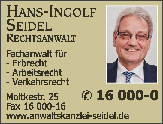 Seidel Hans-Ingolf Rechtsanwalt