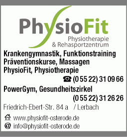 PhysioFit & Rehasportzentrum Fitnesscenter, Krankengymnastik, Physiotherapie Power GYM Fitnesscenter