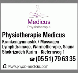 Physiotherapie Medicus Karim Shokrizadeh