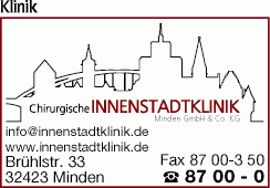 Klinik Chirurgische Innenstadtklinik Minden GmbH & Co. KG