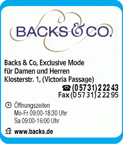 Backs & Co. GmbH Maßschneiderei Herrenausstatter