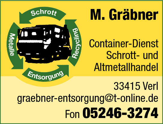 Gräbner Manfred Container-Dienst, Verl