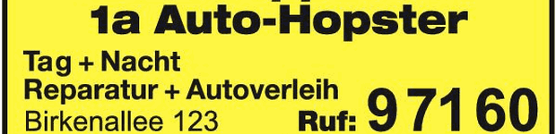 Bild zu Auto Hopster GmbH Co. KG KFZ-Reparaturwerkstatt