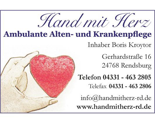 Hand mit Herz Ambulante Alten- und Krankenpflege