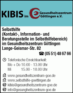 Gesundheitszentrum Selbsthilfekontaktstelle KIBIS im Gesundheitszentrum Göttingen