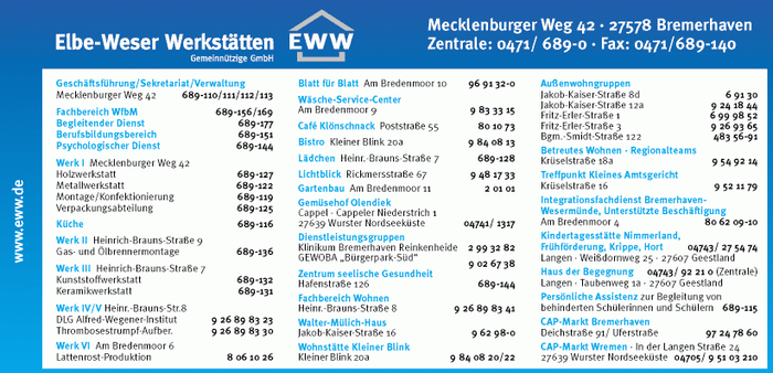 Elbe-Weser Werkstätten