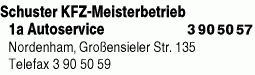 Schuster KFZ-Meisterbetrieb