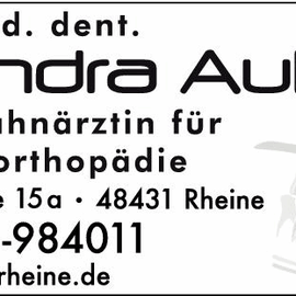 Dr. med. dent. Sondra Aull-Glusa Fachzahnärztin für Kieferorthopädie in Rheine
