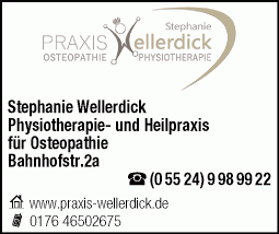 Physiotherapiepraxis und Heilpraxis für Osteopathie Stephanie Wellerdick