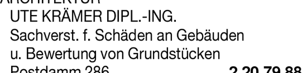 Bild zu Krämer Ute Architektur Dipl.-Ing.