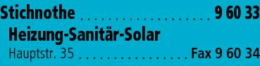 Stichnothe Marc Heizung-Sanitär-Solar