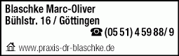 Blaschke Marc-Oliver Gynäkologische Facharztpraxis am Theater