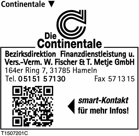 Continentale Versicherungsverbund Bezirksdirektion Finanzdienstleistung u. Vers.-Verm. W. Fischer & T. Metje GmbH