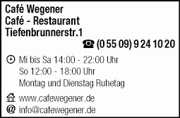 Café Wegener Inh. Werner Sahlbach