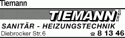 Tiemann GmbH Sanitär u. Heizungstechnik