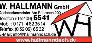 Bild zu Hallmann W. Dachdeckermeister GmbH