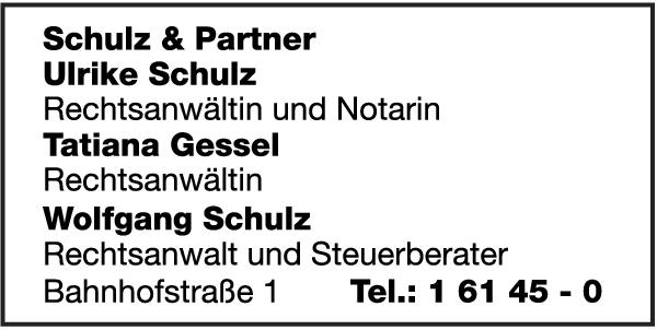 Schulz Wolfgang Rechtsanwalt u. Notar , Schulz Ulrike Rechtsanwältin u. Notarin , Gessel Tatiana Rechtsanwältin