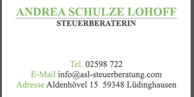 Steuerberaterin Andrea Schulze Lohoff in Lüdinghausen