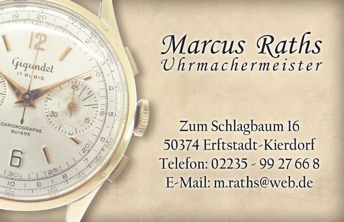 Raths, Marcus Uhrmachermeister