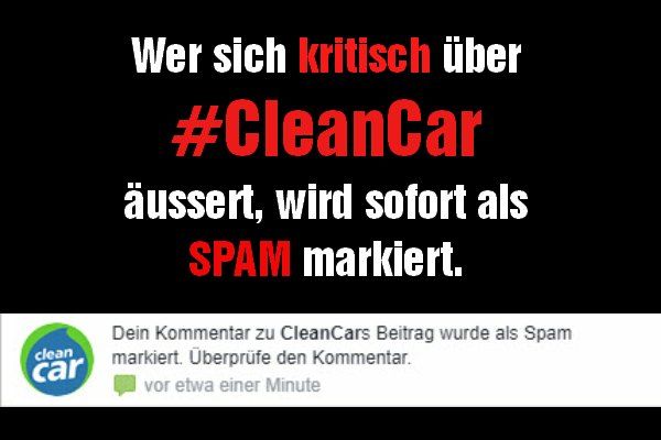 #CleanCar kritik nicht erwünscht