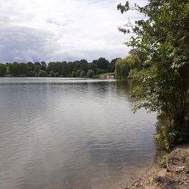 Blick auf die Bootsanlegestelle