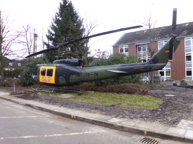 Das war der alte SAR Hubschrauber Florian Hamburg 71, eine Bell UH 1 D