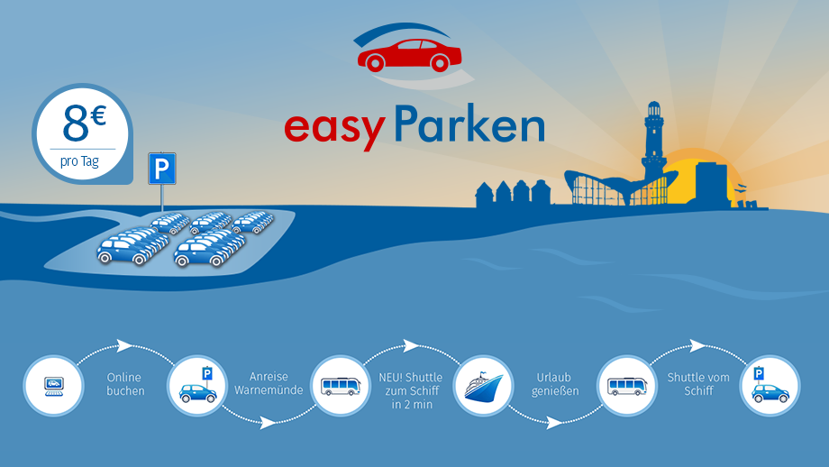 easy Parken - Ihr Langzeitparkplatz mit Shuttle Service zu Ihrer Kreuzfahrt
