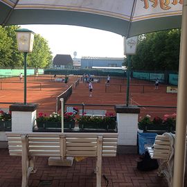 Tennisplätze von Terrasse