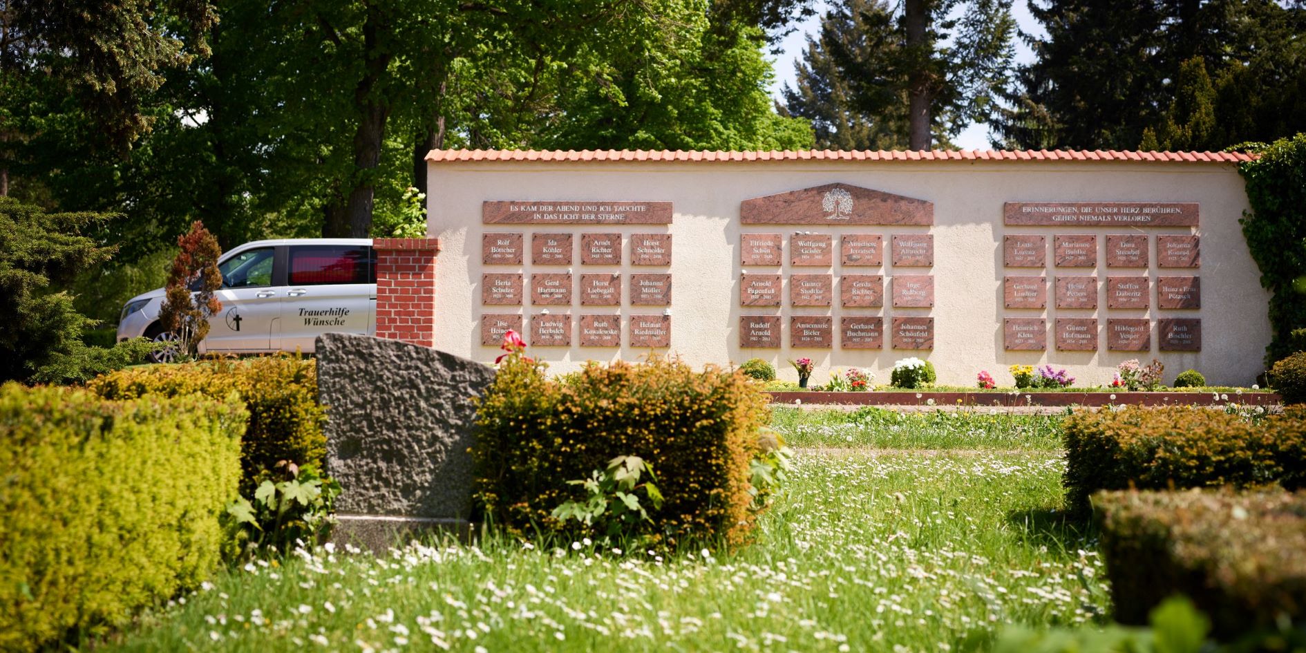 Urnengemeinschaftsanlage des Friedhofes in Oschatz