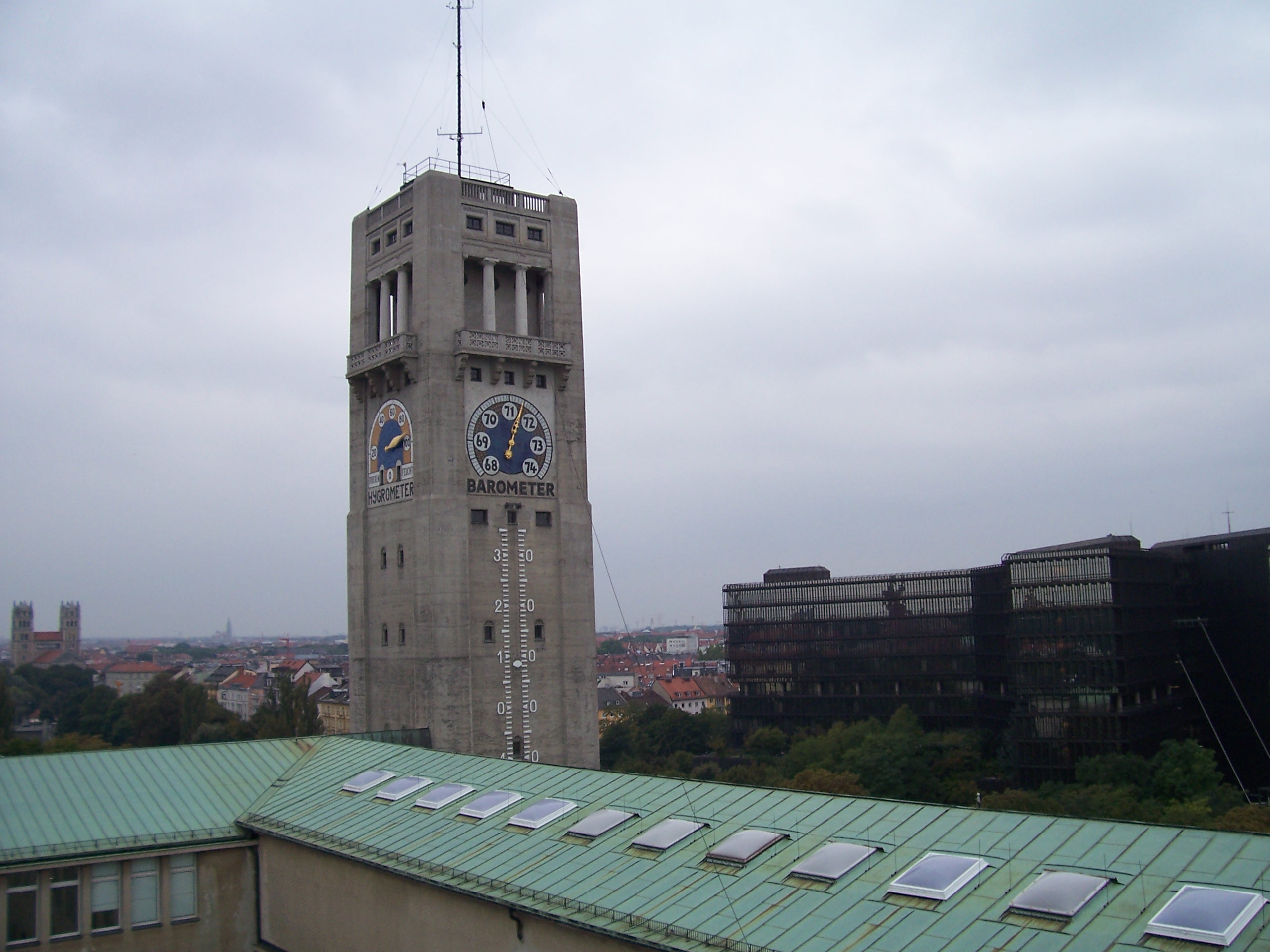 Blick vom Sonnenuhrengarten des Museum