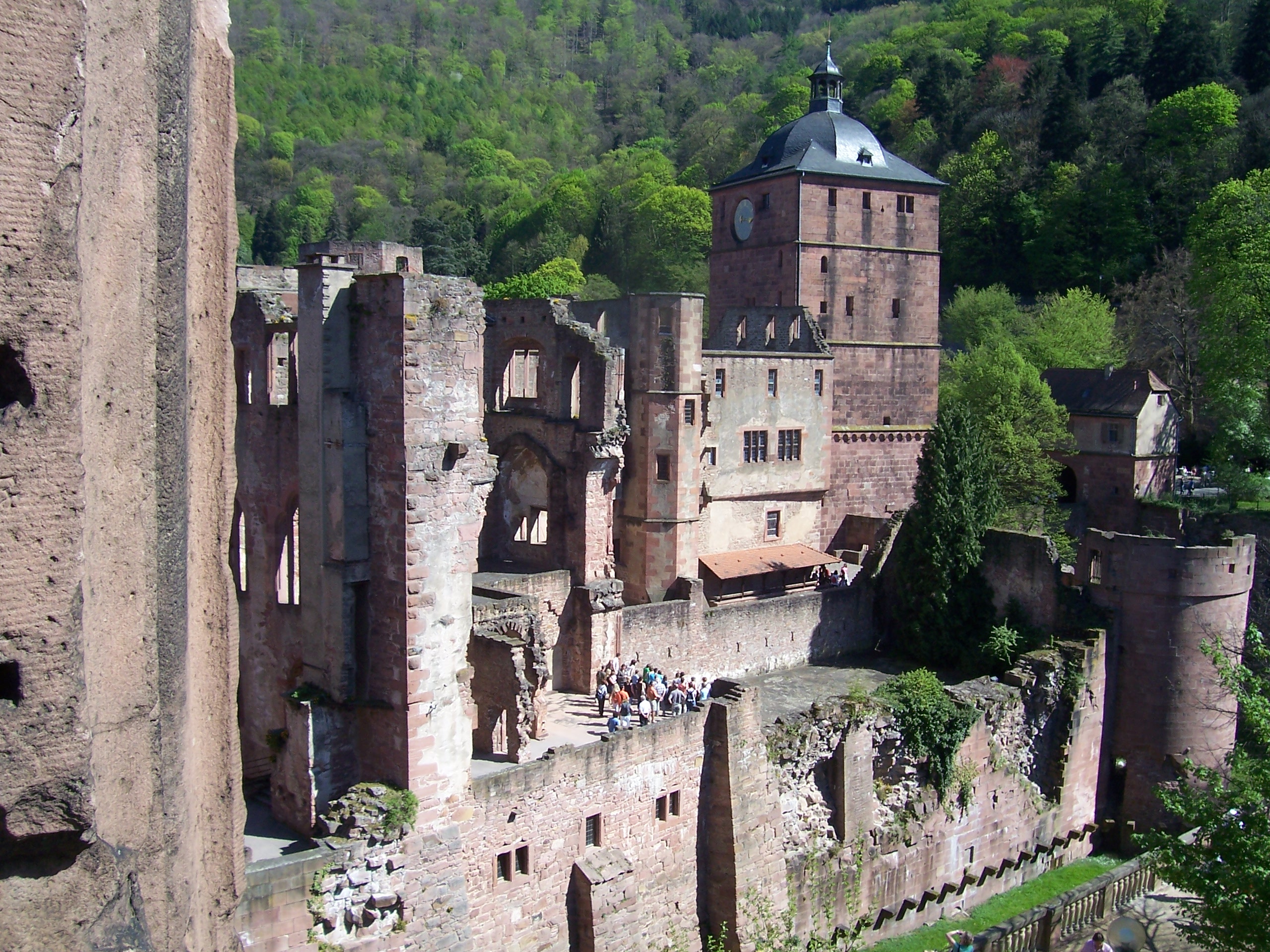 Blick in den Zwinger und Schloßgarten