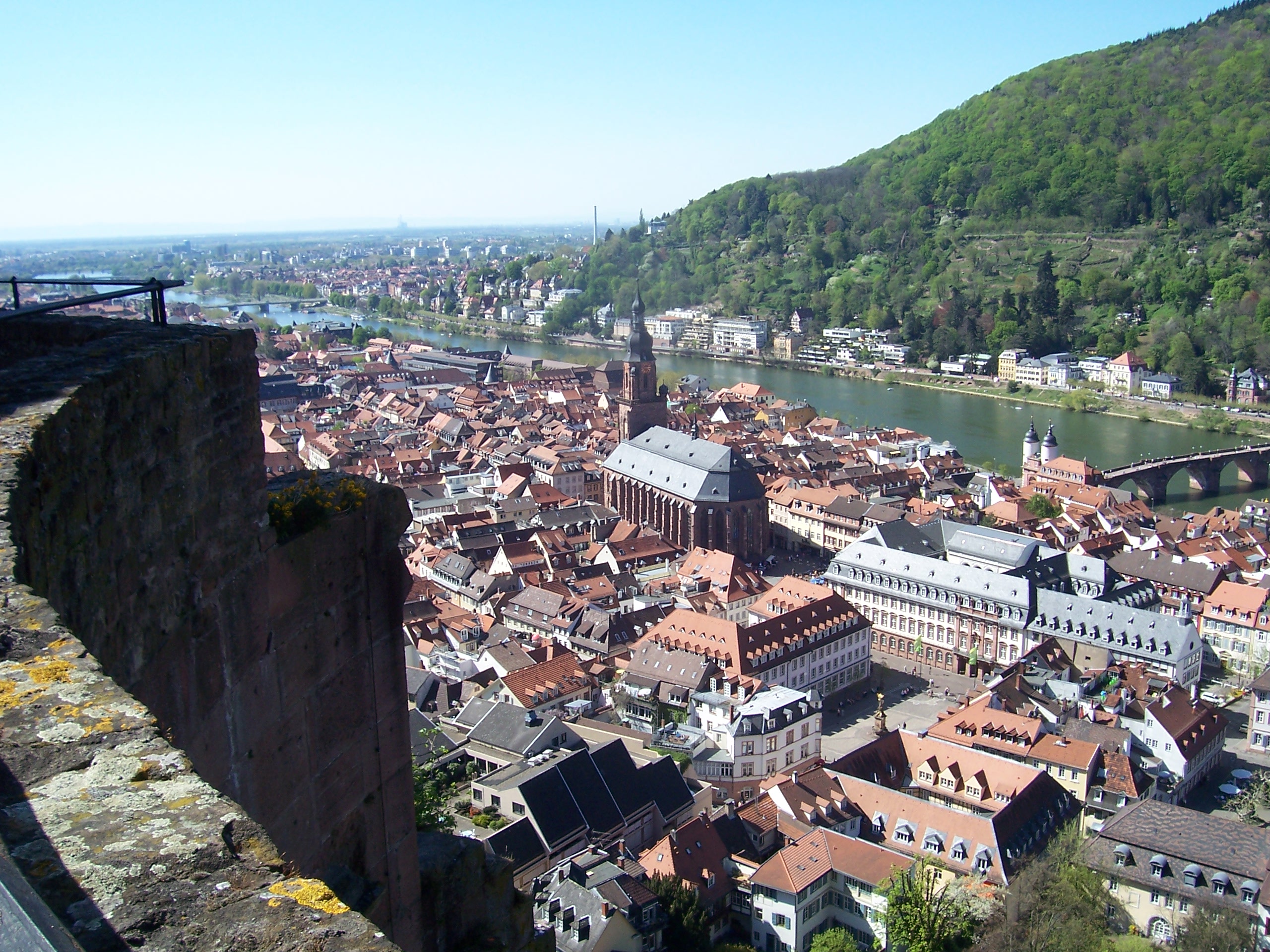 Blick Richtung Heidelberg und Mannheim
