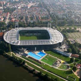 Hubschrauberflug über Weser Stadion