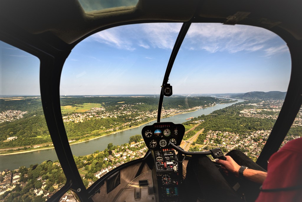 Blick aus dem Cockpit