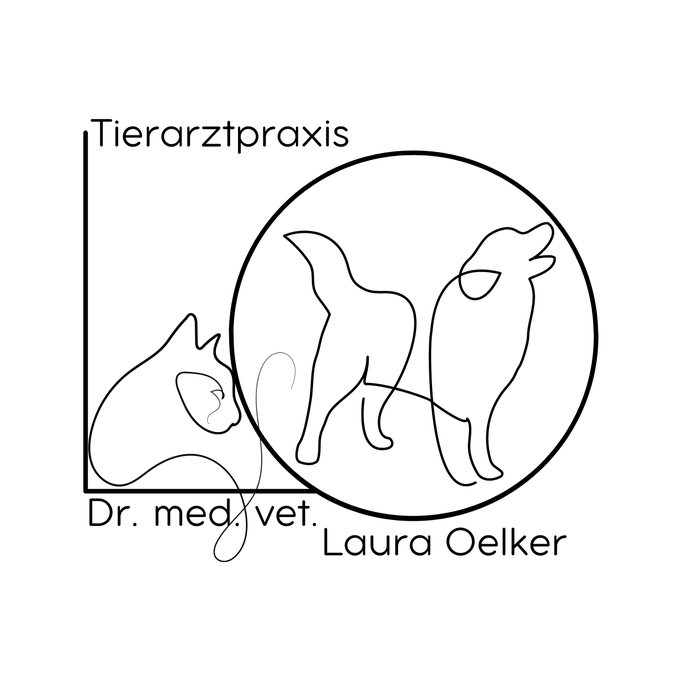 Firmenlogo der Tierarztpraxis Dr. med. vet. Laura Oelker für Kleintiere und Pferde
