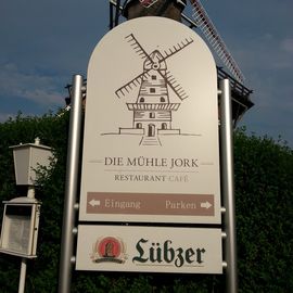 Die M&uuml;hle Jork - Schild