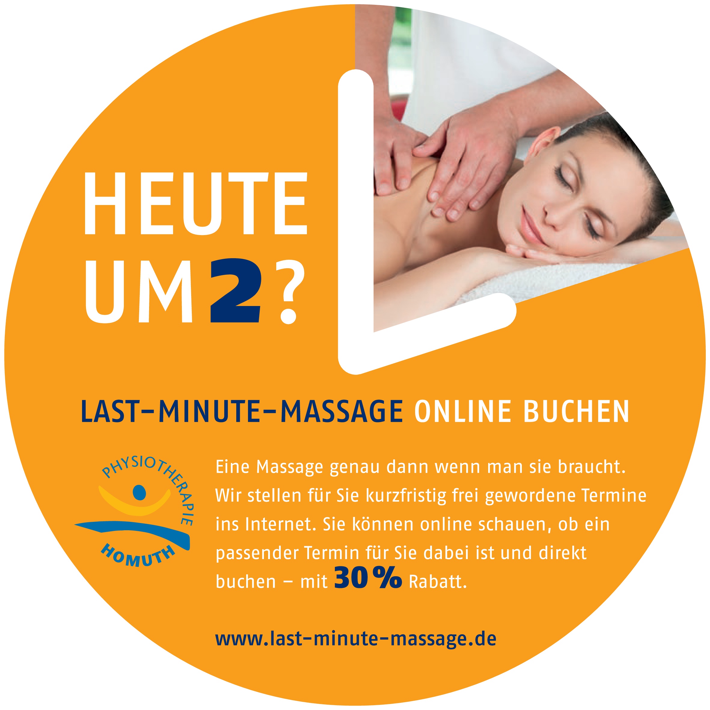 Angebot Last-Minute-Massage Physiotherapie &amp; Rehasport Homuth
