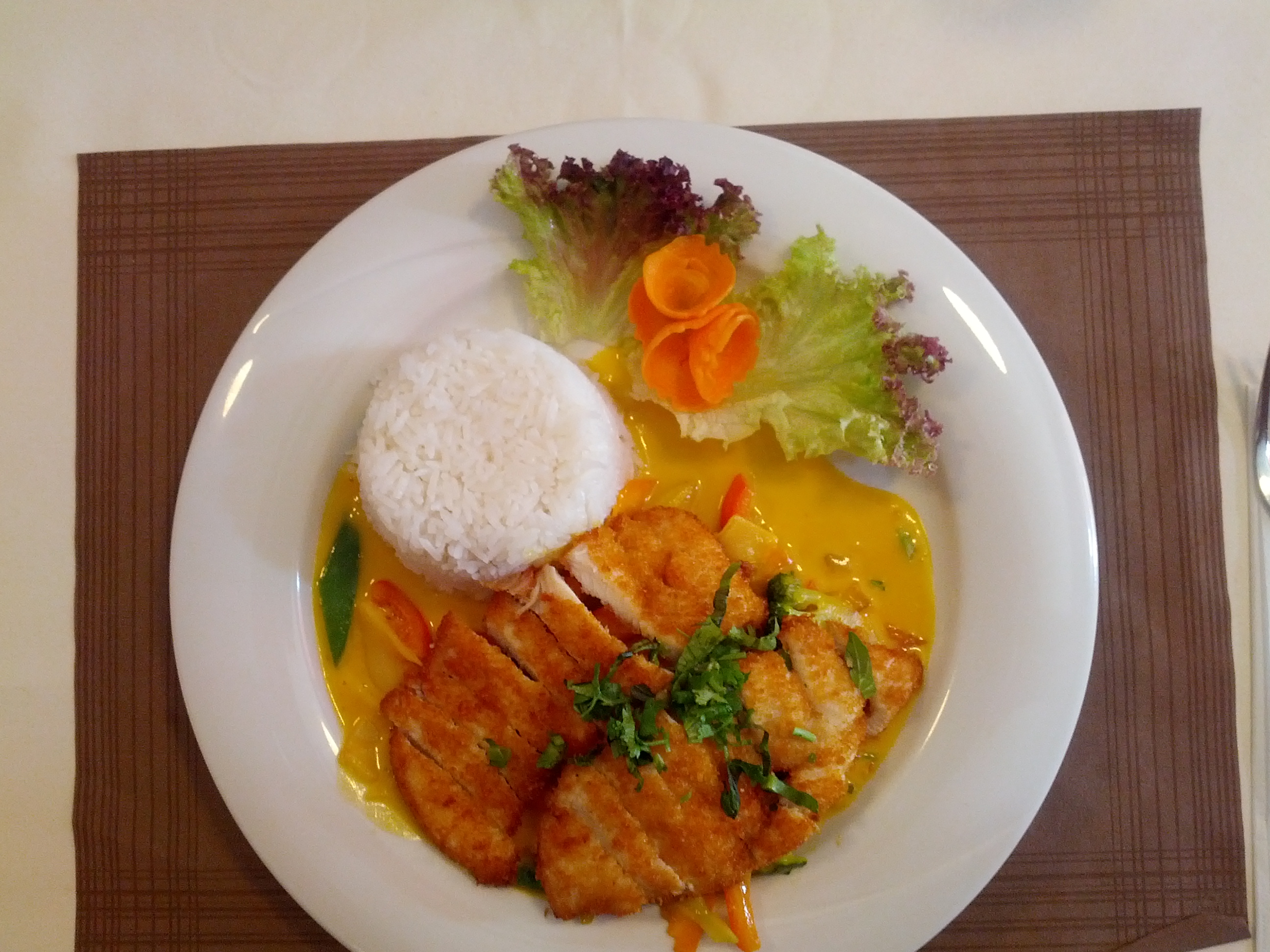 Huhn mit Mango-Sauce